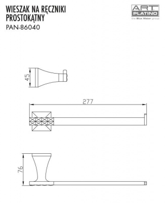PAN-86040 Вешалка для полотенец