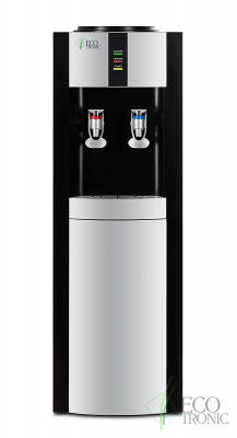 ECOTRONIC H1-LF black Напольный кулер с комрессорным охлаждением и холодильником