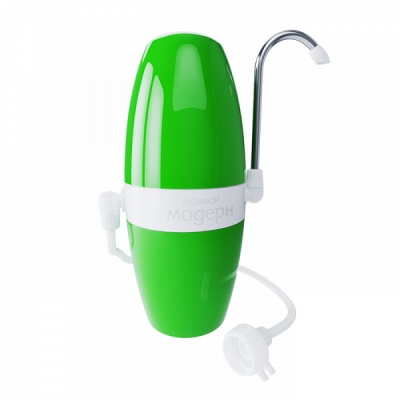 Аквафор Модерн водоочиститель (насадка на кран), исполнение 4, зелёный, арт.212516